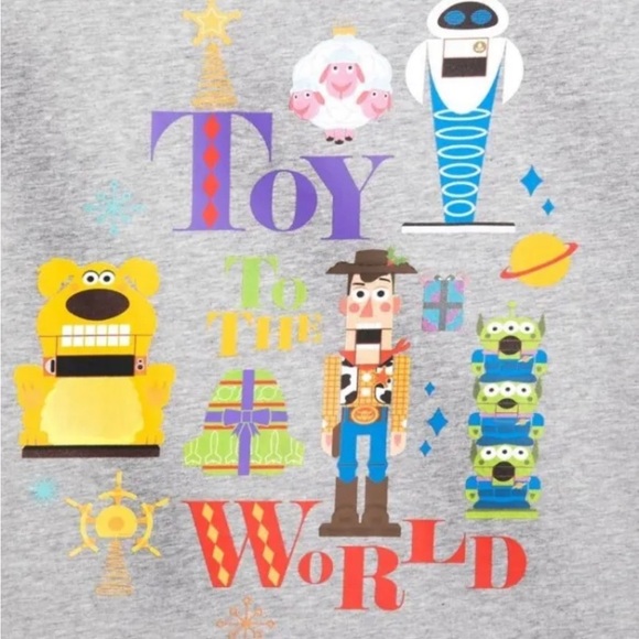 Disney Pixar Toy Story 4 TOY TO THE WORLD Sleep Set pjs pajamas lounge L.A115 - Picture 3 of 12